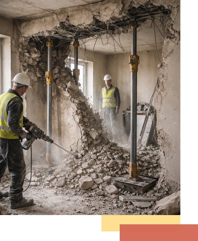 Снос несущих стен в Большом Камне с гарантией безопасности и качества