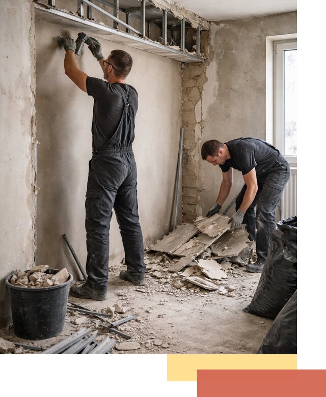 Демонтаж короба из гипсокартона в Большом Камне быстро и аккуратно