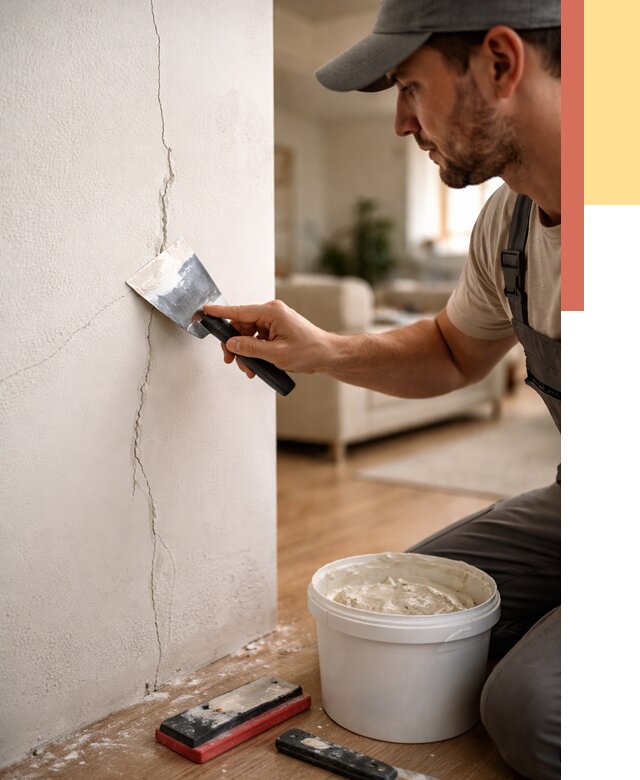 Заделка трещин и сколов в Большом Камне от 2485 руб. — быстро и недорого | ОТДЕЛОЧНИК-Бль