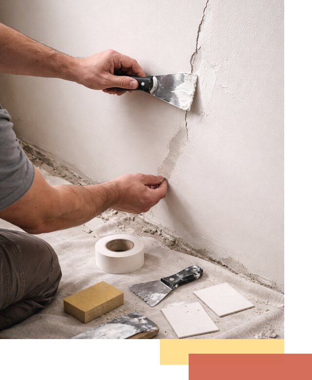 Заделка трещин и сколов в стенах и потолках в Большом Камне