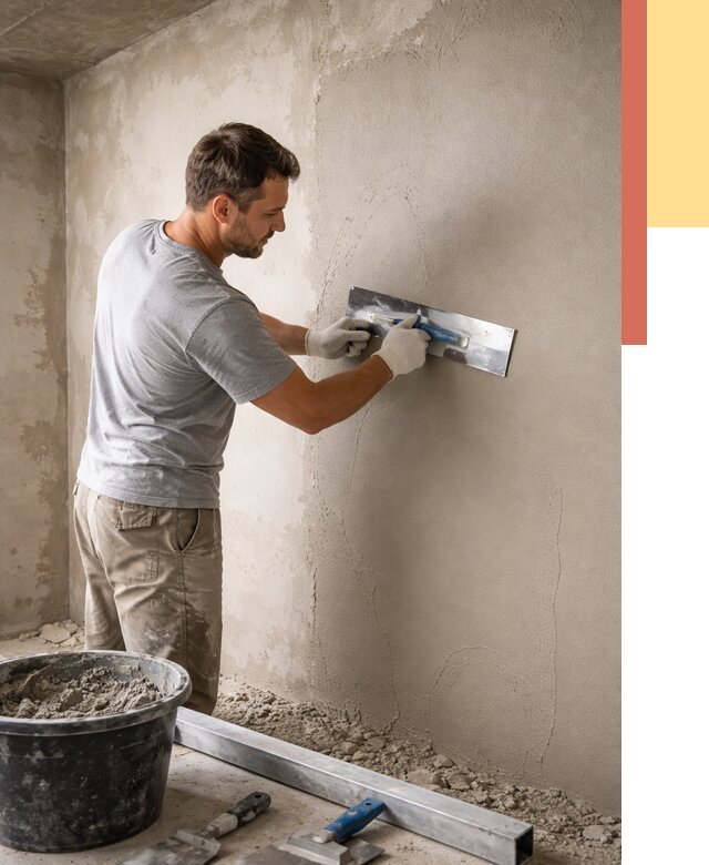 Штукатурка стен без маяков в Большом Камне от 7302 руб/м2 — услуги и цена | ОТДЕЛОЧНИК-Бль