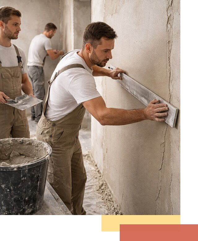 Штукатурка стен без маяков в Большом Камне быстро и качественно