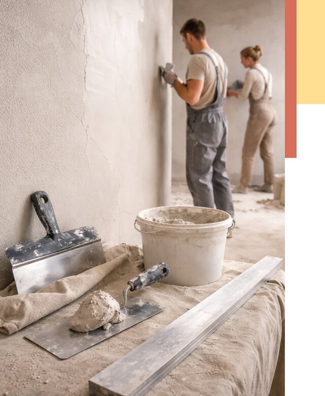 Штукатурка стен гипсовая в Большом Камне от 4563 руб/м2 — быстро и недорого | ОТДЕЛОЧНИК-Бль