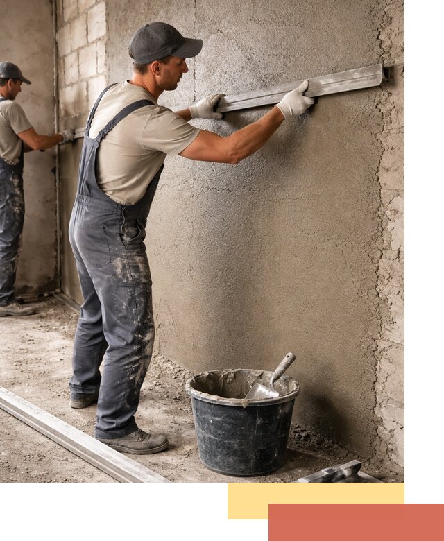 Штукатурка стен цементно-песчаная в Большом Камне профессионально