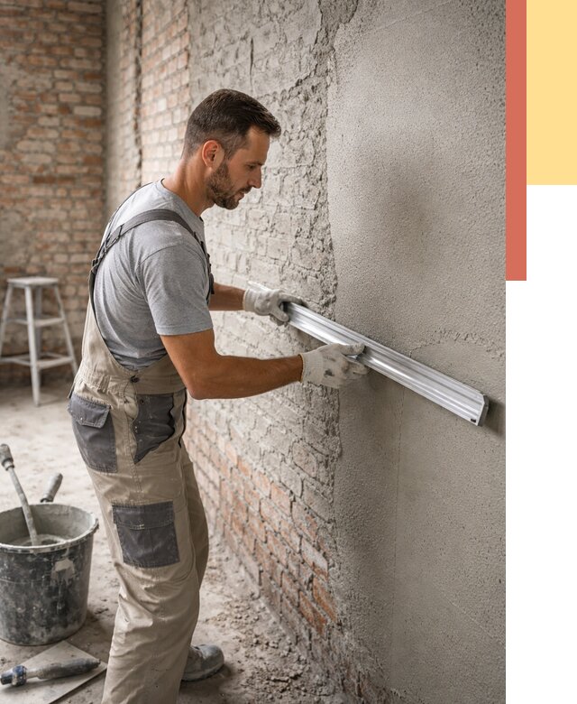 Штукатурка кирпичных стен в Большом Камне от 4563 руб/м2 — быстро и недорого | ОТДЕЛОЧНИК-Бль