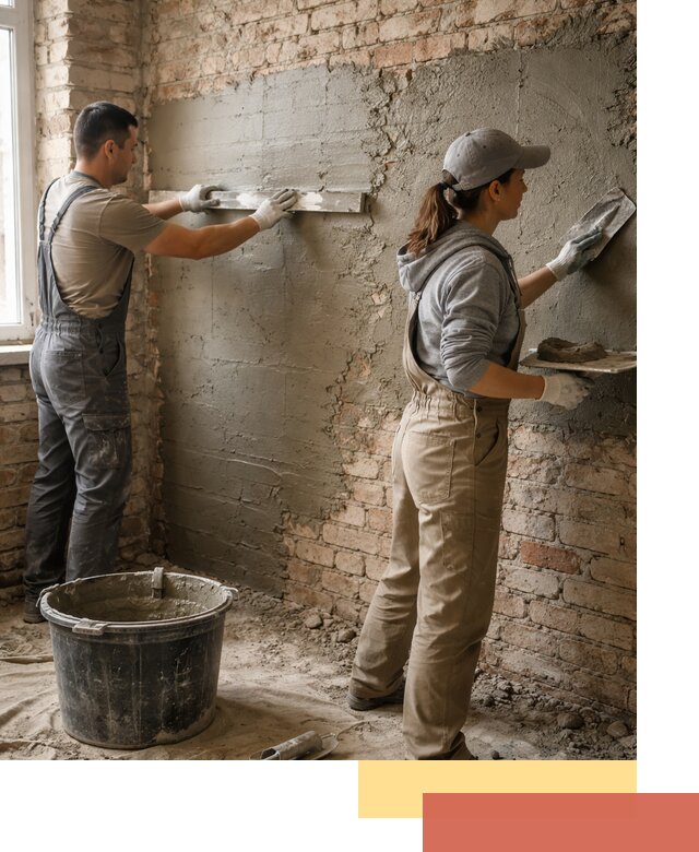 Штукатурка кирпичных стен в Большом Камне — качественно и надежно