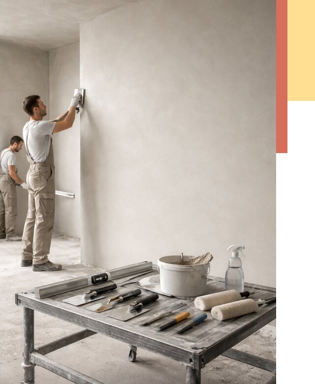 Штукатурка стен под покраску в Большом Камне от 4563 руб./м² — качественно и недорого | ОТДЕЛОЧНИК-Бль