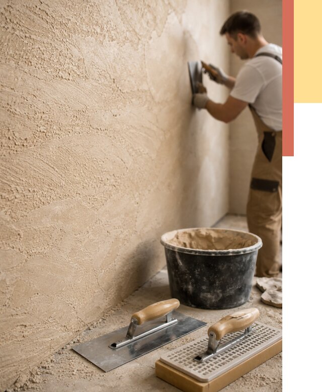 Декоративная штукатурка травертин в Большом Камне от 1825 руб/м2 — качественно и недорого | ОТДЕЛОЧНИК-Бль