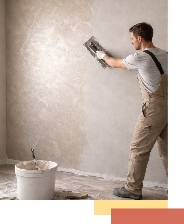 Декоративная штукатурка «Мокрый шелк» под ключ в Большом Камне