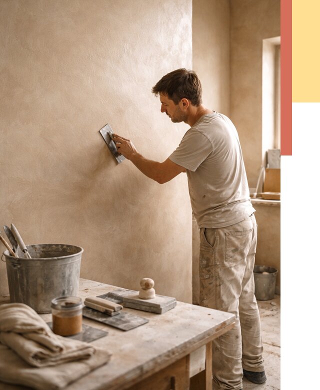 Марокканская штукатурка таделакт в Большом Камне под ключ от 4259 руб. | ОТДЕЛОЧНИК-Бль