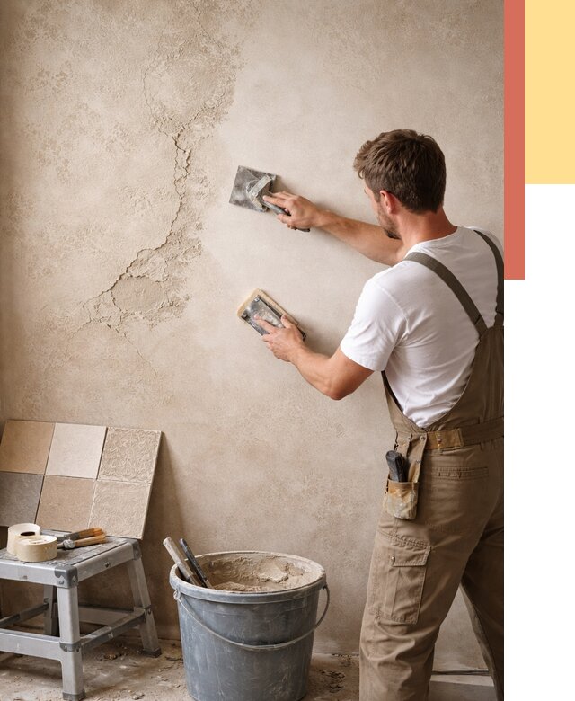 Ремонт декоративной штукатурки в Большом Камне от 4563 руб. под ключ | ОТДЕЛОЧНИК-Бль