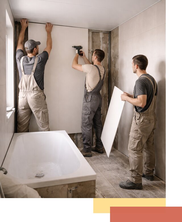 Отделка ванной панели ПВХ профессионально в Большом Камне