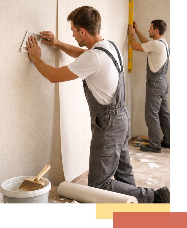 Поклейка бумажных обоев в Большом Камне качественно и недорого