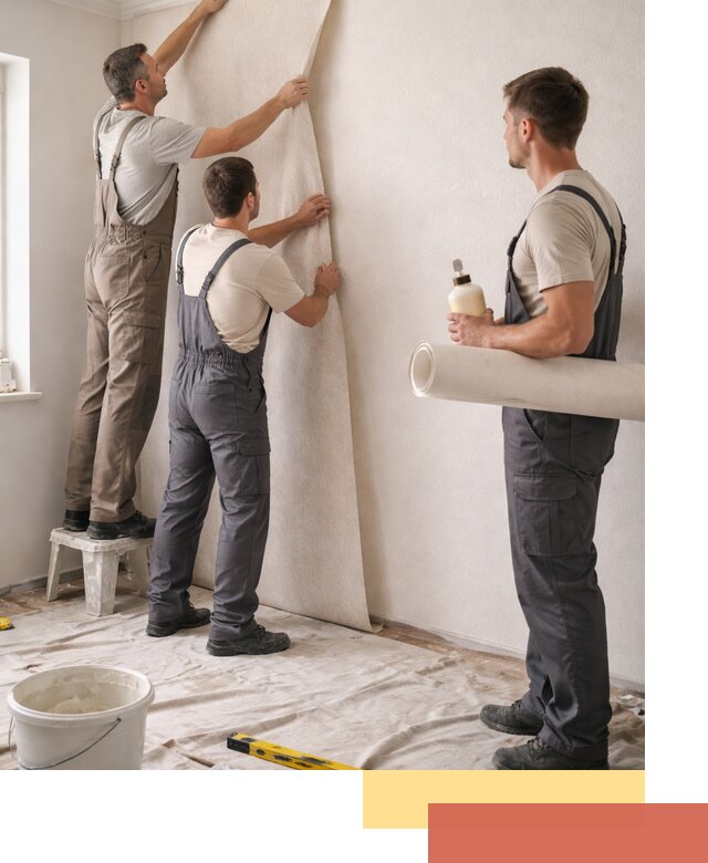 Оклейка стен обоями в Большом Камне — качественно и профессионально