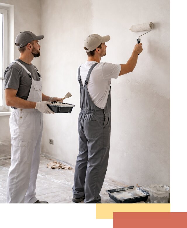 Покраска стен водоэмульсионной краской в Большом Камне