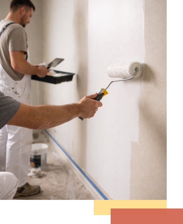 Покраска стен акриловой краской профессионально в Большом Камне