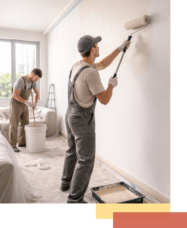 Покраска стен в офисе в Большом Камне — быстрый и качественный ремонт