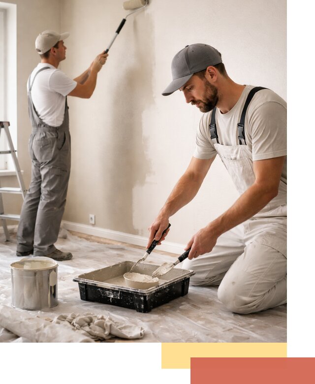 Покраска стен в квартире в Большом Камне — профессионально и аккуратно