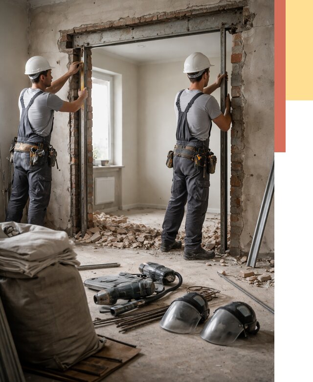 Расширение дверного проема в Большом Камне от 12676 руб. под ключ | ОТДЕЛОЧНИК-Бль