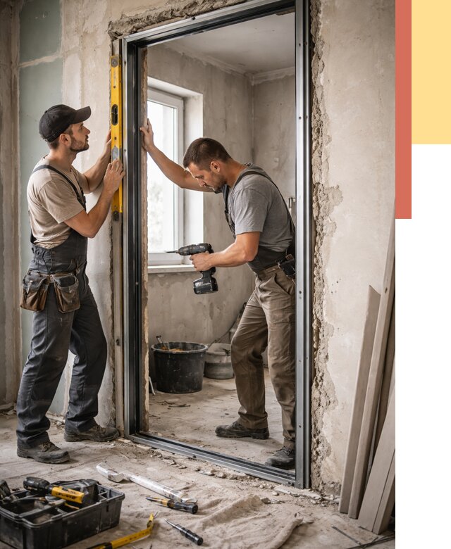 Закладка дверного проема в Большом Камне от 3549 руб. — быстро и недорого | ОТДЕЛОЧНИК-Бль