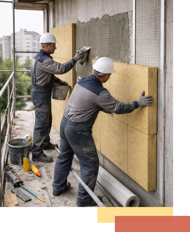 Утепление стен зданий и домов в Большом Камне качественно и надежно