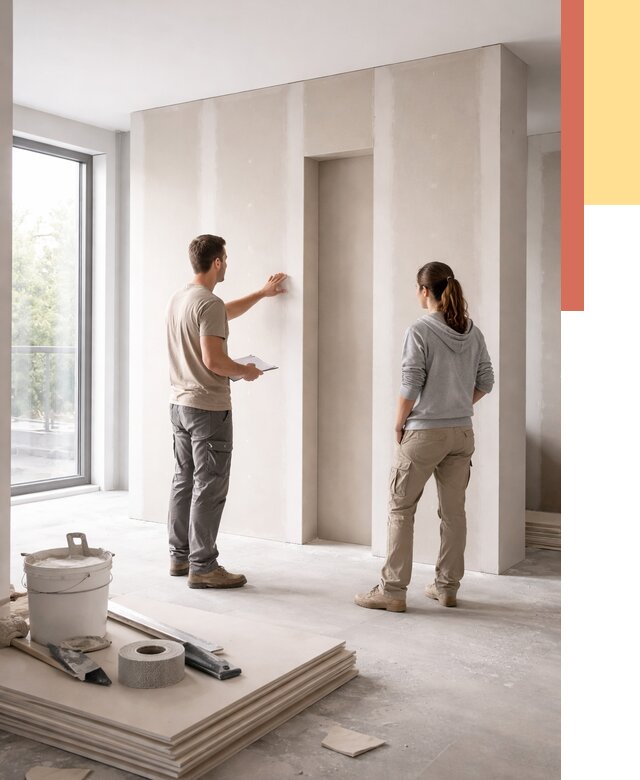 Зонирующая перегородка из гипсокартона в Большом Камне от 2839 руб. под ключ | ОТДЕЛОЧНИК-Бль