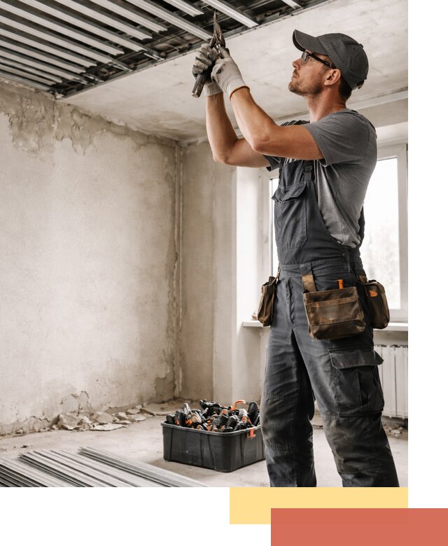 Демонтаж реечного потолка в Большом Камне быстро и аккуратно