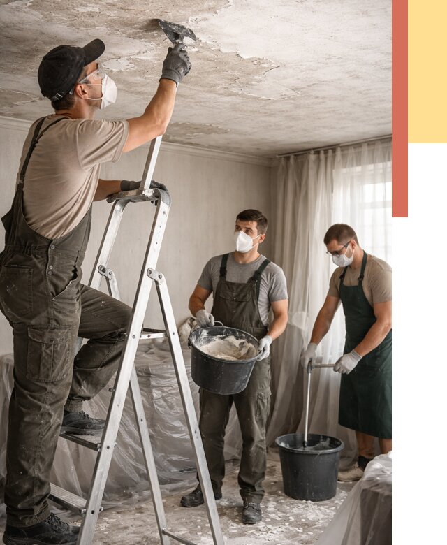 Удаление побелки с потолка в Большом Камне от 2535 руб. быстро и недорого | ОТДЕЛОЧНИК-Бль