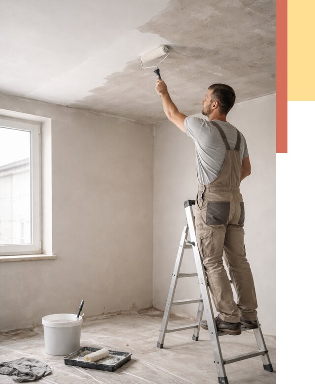 Грунтовка потолка в Большом Камне от 2535 руб. — быстро и недорого | ОТДЕЛОЧНИК-Бль