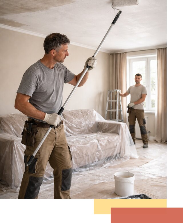 Грунтовка потолка в Большом Камне — подготовка под покраску и отделку