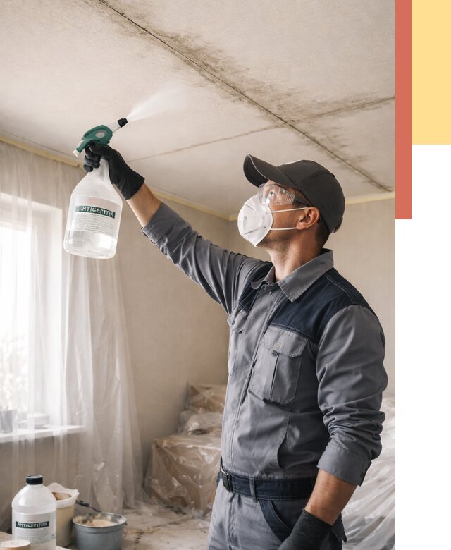 Антисептическая обработка потолка в Большом Камне от 2535 руб. | ОТДЕЛОЧНИК-Бль