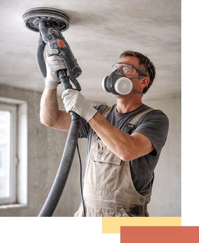 Шлифовка потолка в Большом Камне — качественная подготовка под отделку