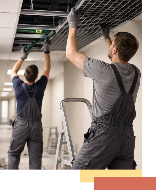 Монтаж потолка Грильято в Большом Камне: установка под ключ качественно