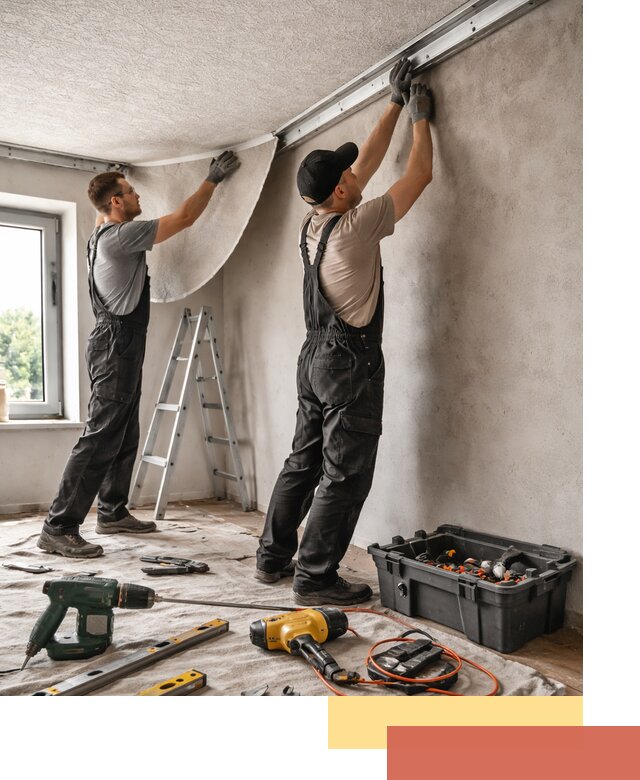 Монтаж фактурного натяжного потолка в Большом Камне качественно и быстро