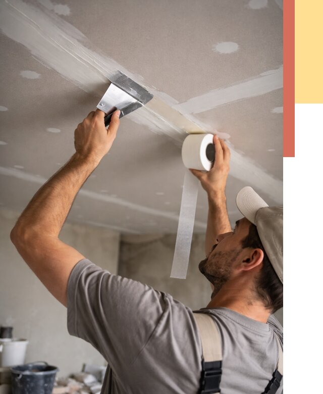 Обработка швов потолка ГКЛ в Большом Камне от 7606 руб. под ключ | ОТДЕЛОЧНИК-Бль
