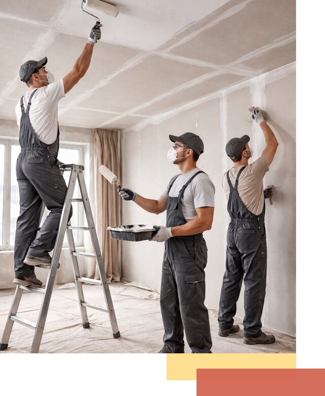 Покраска потолка из гипсокартона в Большом Камне качественно и недорого