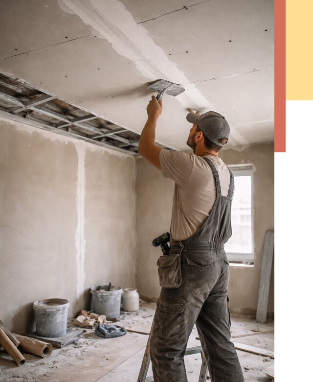 Ремонт потолка из гипсокартона в Большом Камне от 659 руб./м² — быстро и недорого | ОТДЕЛОЧНИК-Бль