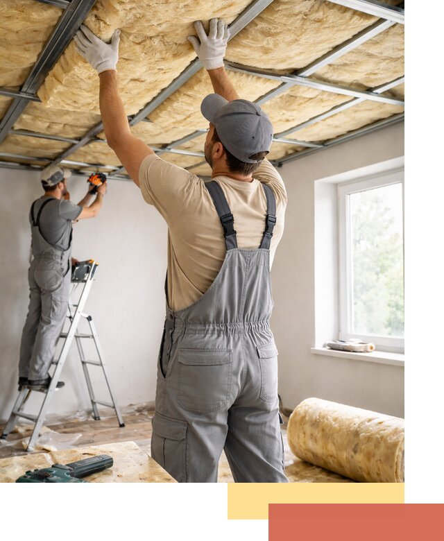 Утепление потолка под ключ в Большом Камне качественно и быстро