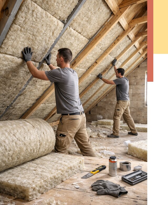 Утепление потолка минватой в Большом Камне от 1470 руб. — быстро и недорого | ОТДЕЛОЧНИК-Бль