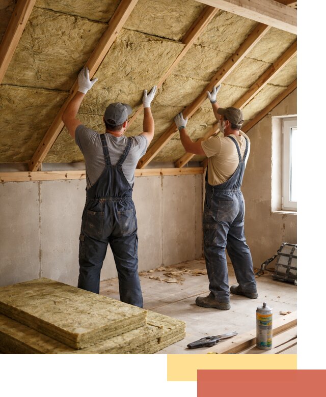 Утепление потолка минеральной ватой в Большом Камне