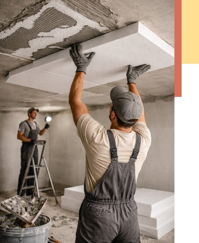 Утепление потолка пенопластом в Большом Камне от 4563 руб/м2 — недорого и быстро | ОТДЕЛОЧНИК-Бль