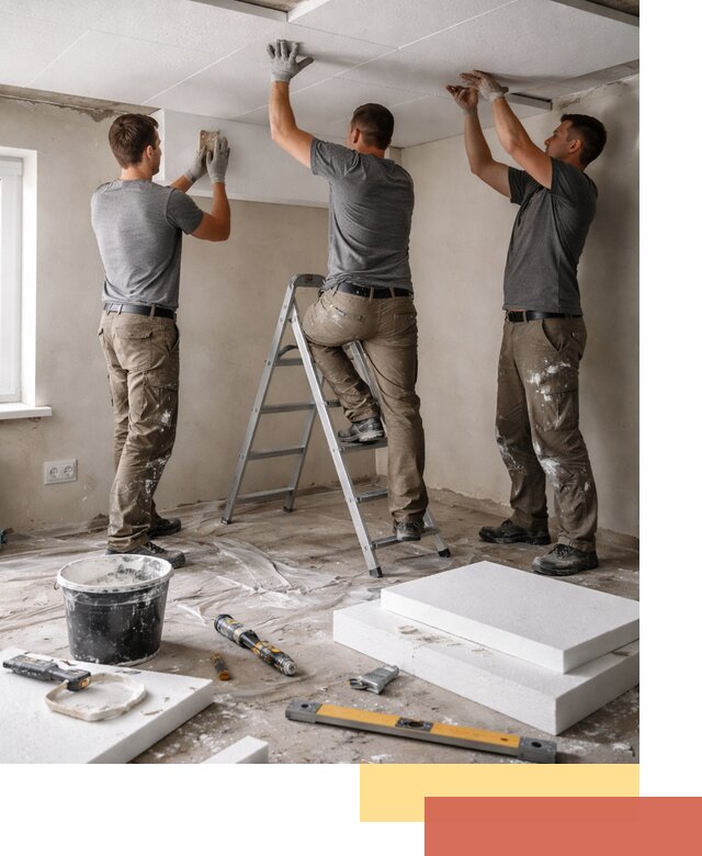 Утепление потолка пенопластом в Большом Камне быстро и качественно