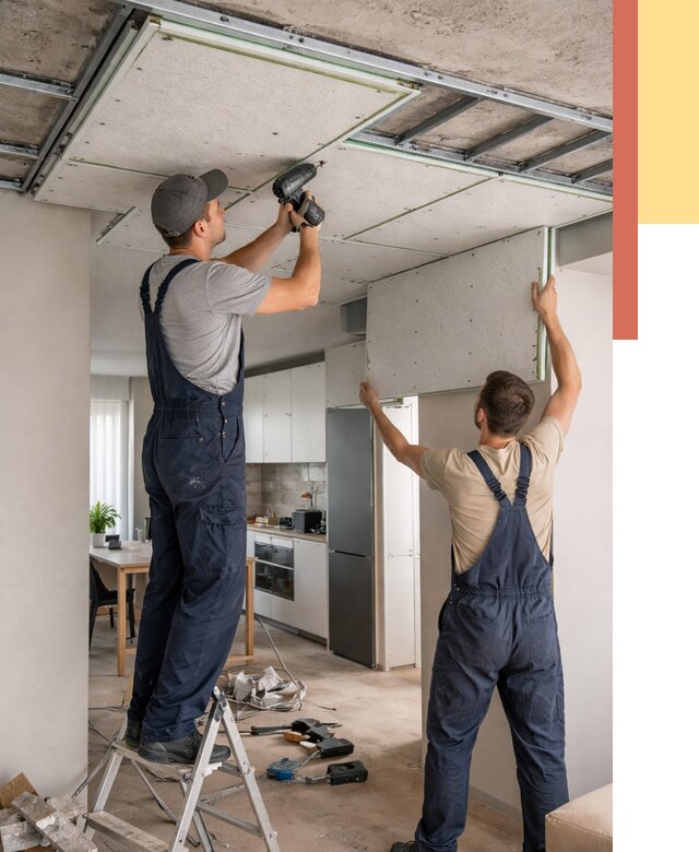 Шумоизоляция потолка панелями зипс в Большом Камне от 1876 руб. под ключ | ОТДЕЛОЧНИК-Бль